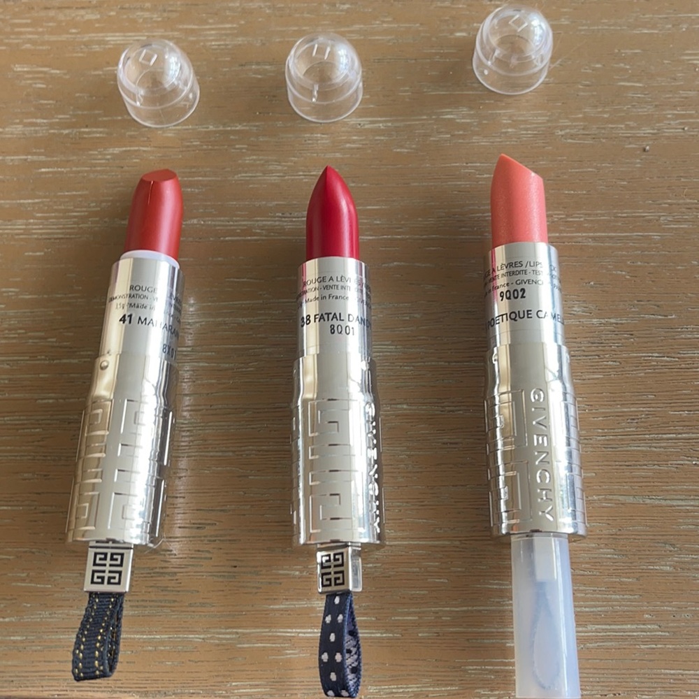 Set of 3 Givenchy Lipsticks